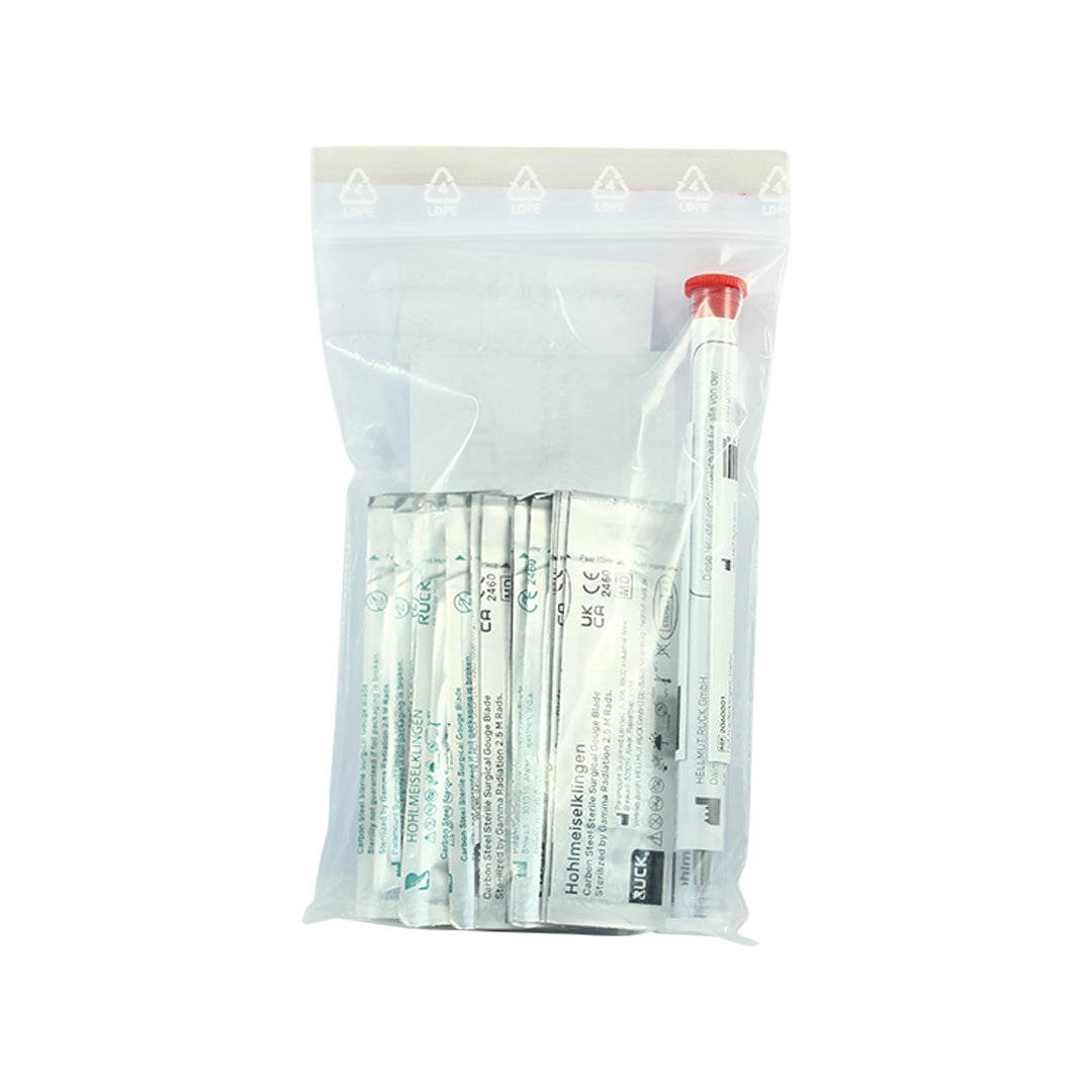 RUCK® Gouge Blade Set – 20 Assorted Blades with Stainless Steel Holder