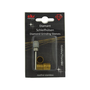 EKS Solingen 10 mm TiN-Coated Diamond Sanding Sleeves, 3 Grits plus Mandrel