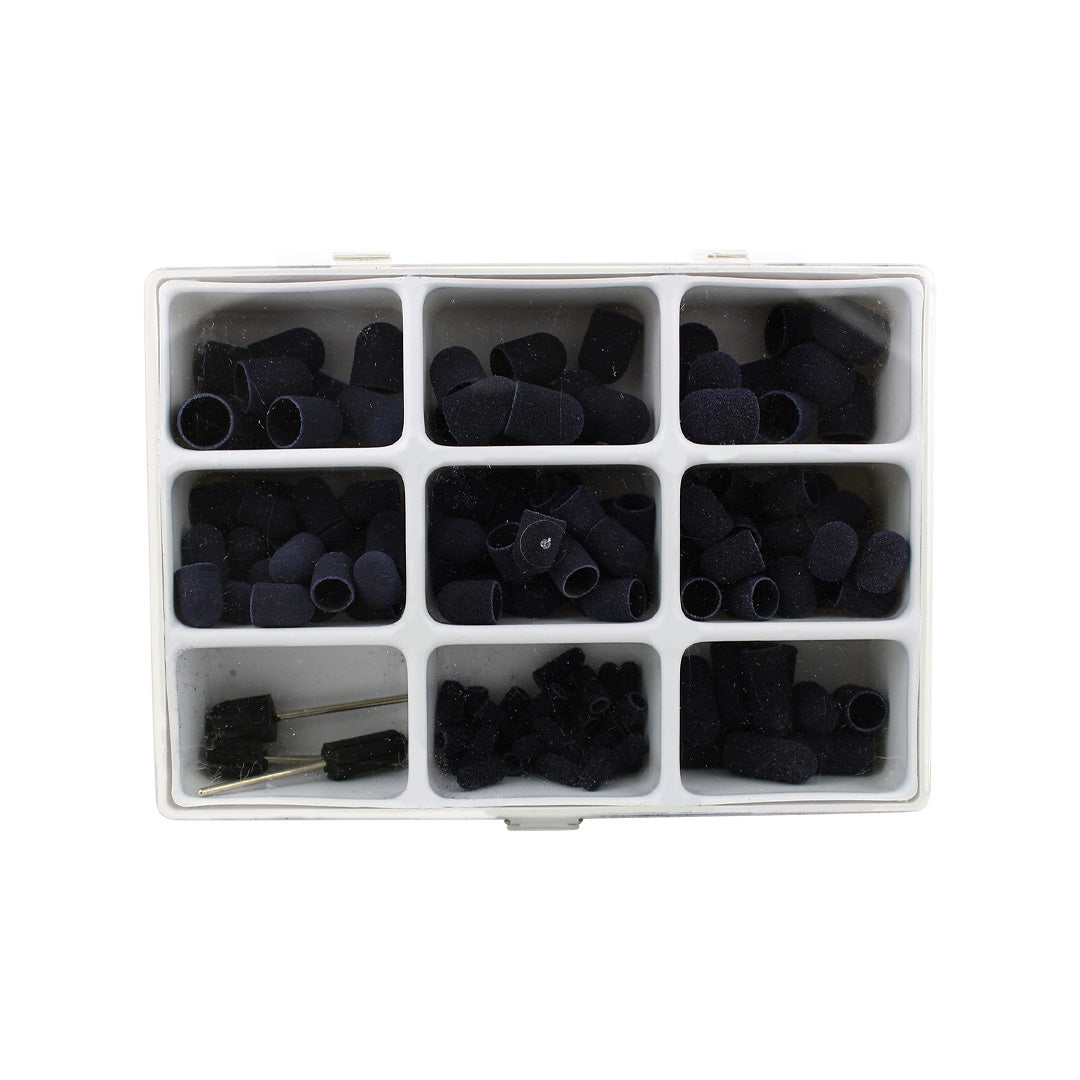 RUCK® Corundum-Black Abrasive Set of 160 Grinding Caps