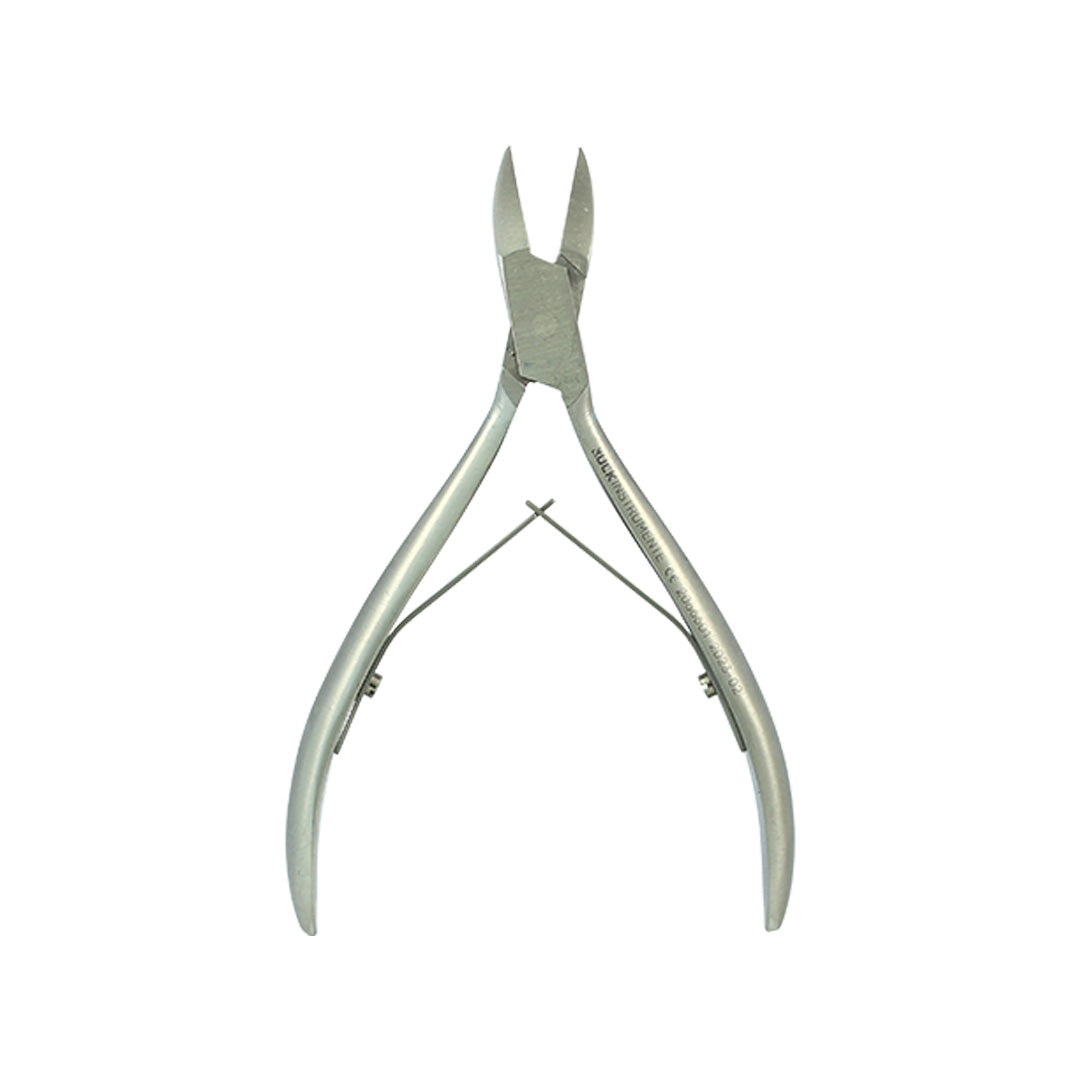 Pair of silver nipper on a white background