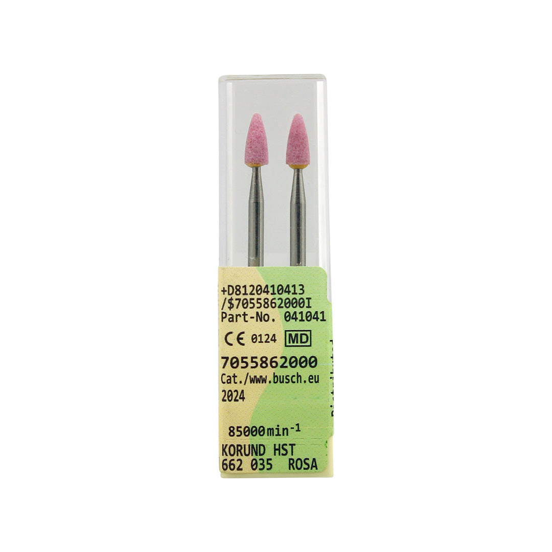 BUSCH® Bud-Shaped Abrasive Stone 2-Pack Ø 3.5 mm