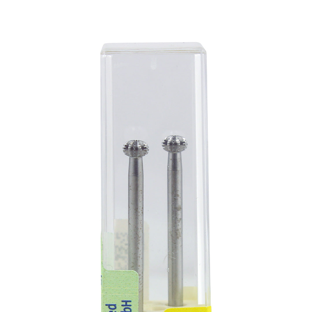 BUSCH® Oval Skin Bur 2-Pack - Medium Cut, Simple & Cross-Cut