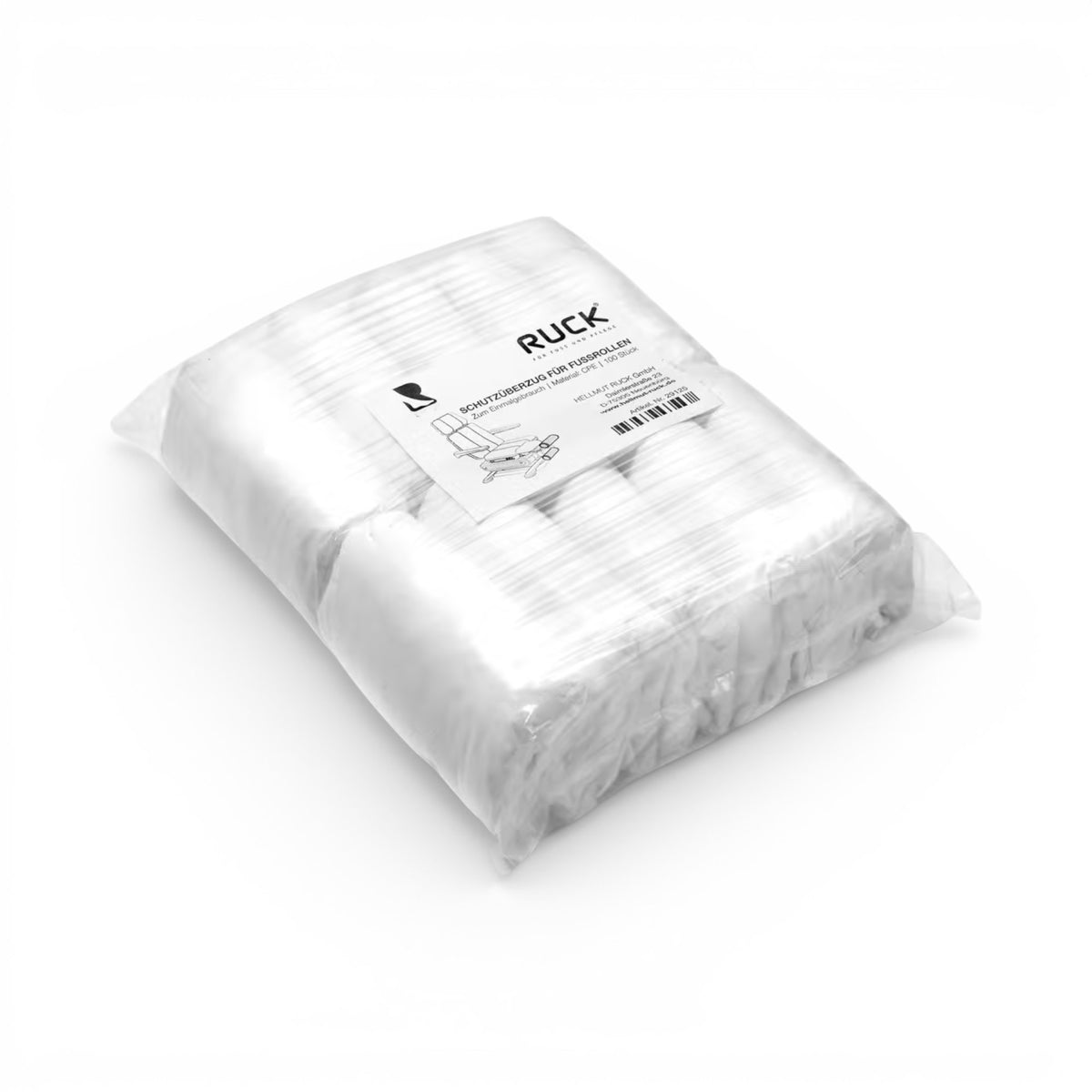 RUCK Disposable Protective Covers for Heel Rests 100 pcs