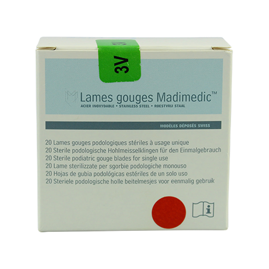 Madimedic Hollow Gouge Blades No. 3V