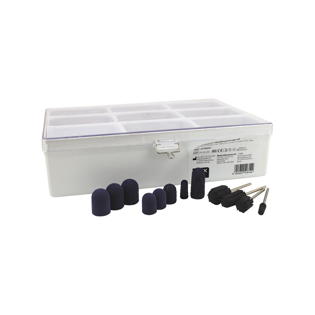 RUCK® Corundum-Black Abrasive Set of 160 Grinding Caps