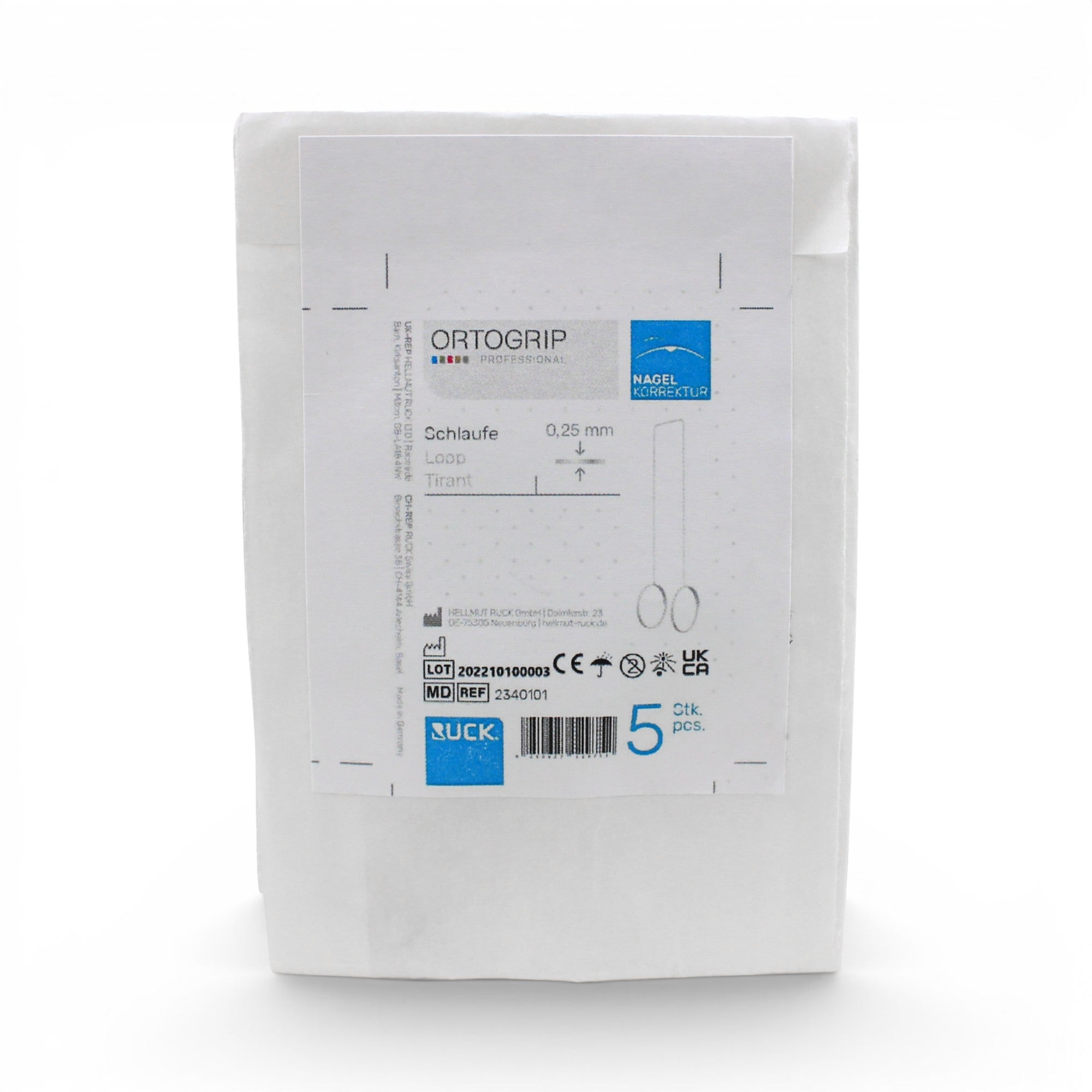 RUCK ORTOGRIP Professional Nail Correction Wire Loop – 5 Pack
