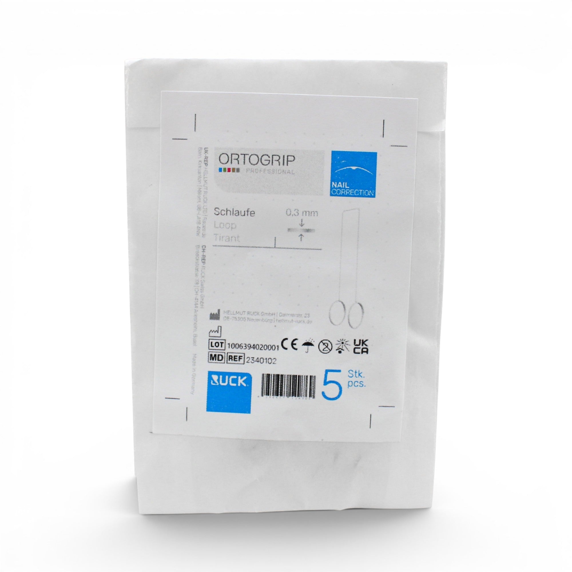 RUCK ORTOGRIP Professional Nail Correction Wire Loop – 5 Pack