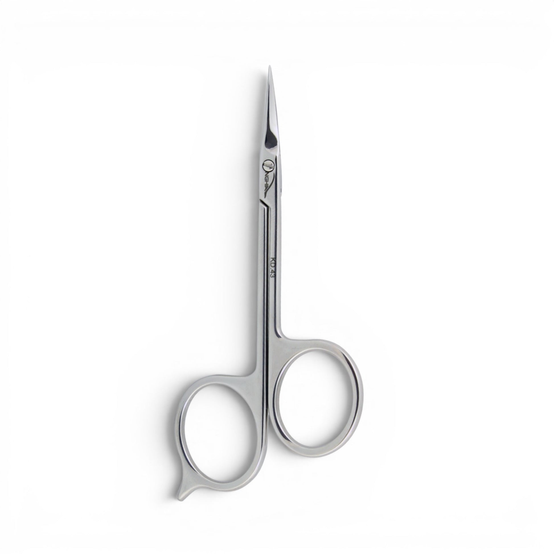 NGHIA Cuticle Scissors, 22mm Curved Blade on a white background
