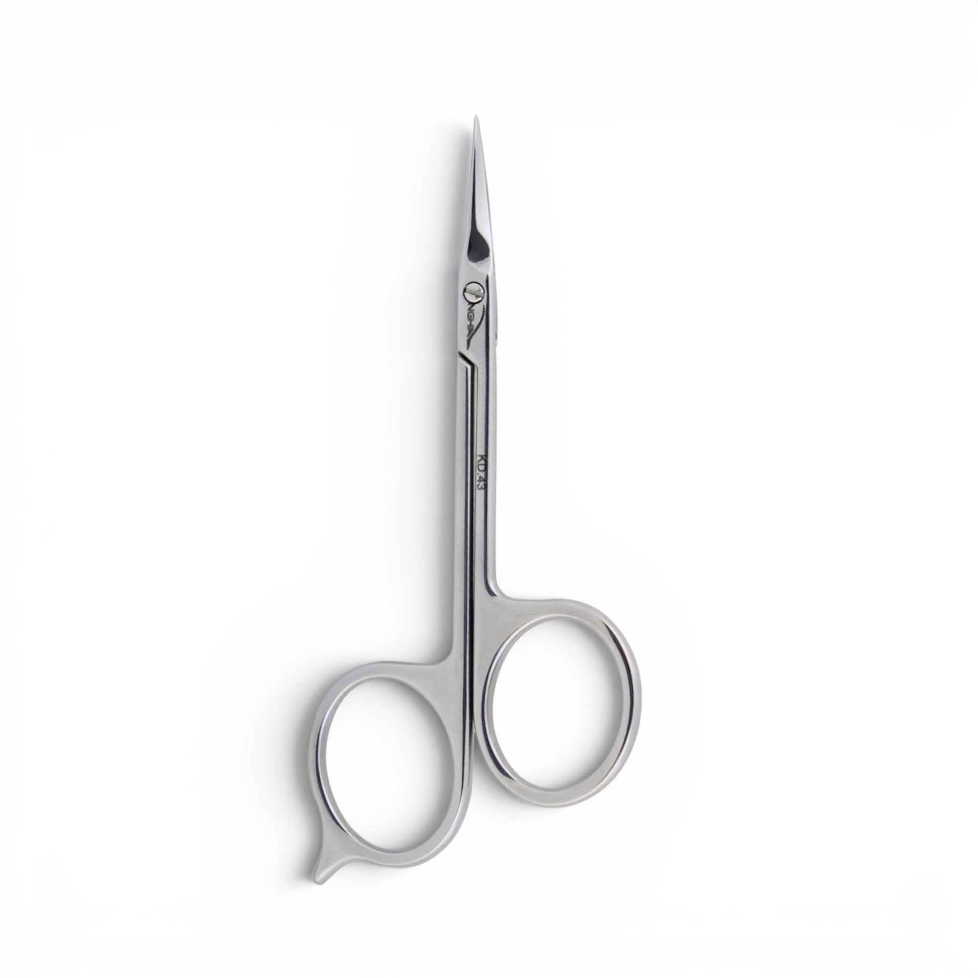 NGHIA Cuticle Scissors, 22mm Curved Blade on a white background