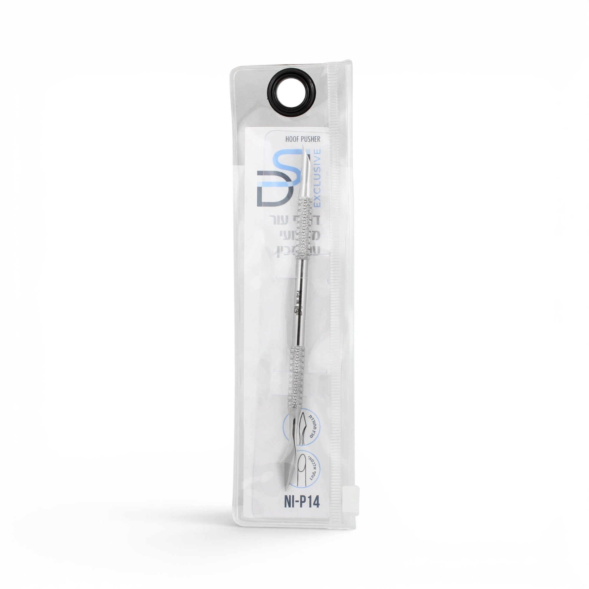 DSI Double-Ended Cuticle Pusher, Angled Tip/Clover Scraper