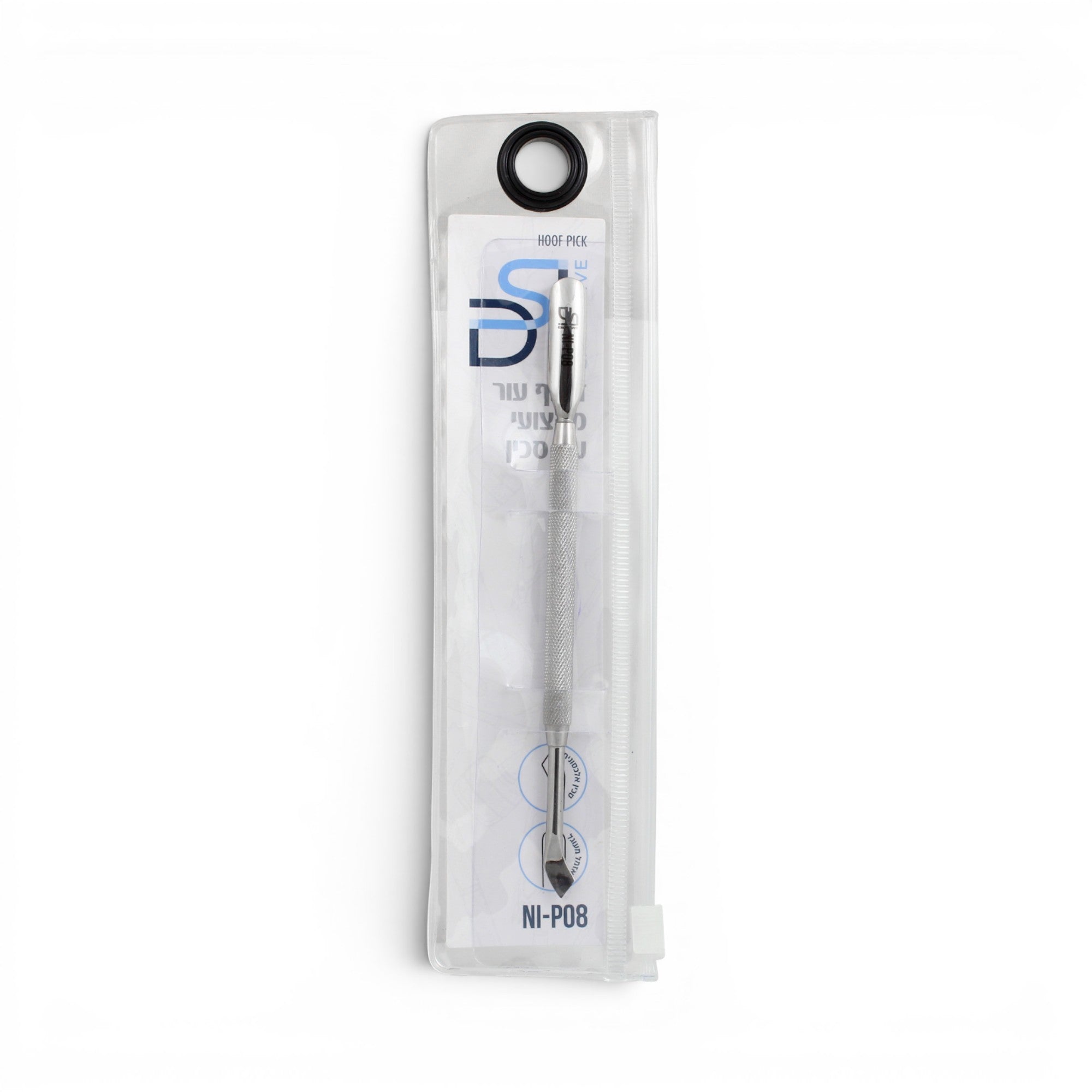 DSI Double-Ended Cuticle Pusher, Wide Tip/Angled Scraper