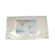 A packaged roll of RUCK basic Fleecy-Web Standard Adhesive Foot Padding 1mm, sealed in a clear plastic bag with a white and blue product label, shown against a plain white background.