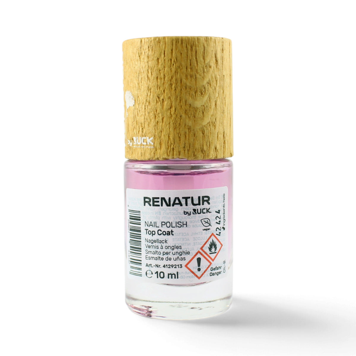 RENATUR by RUCK Nail Polish Top Coat 10 ml on a white background