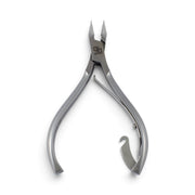 A pair of stainless steel nail DSI Exclusive Ingrown Nail Nippers 16mm clipping forceps with a built-in hook tool on the bottom handle, shown on a clean white background.