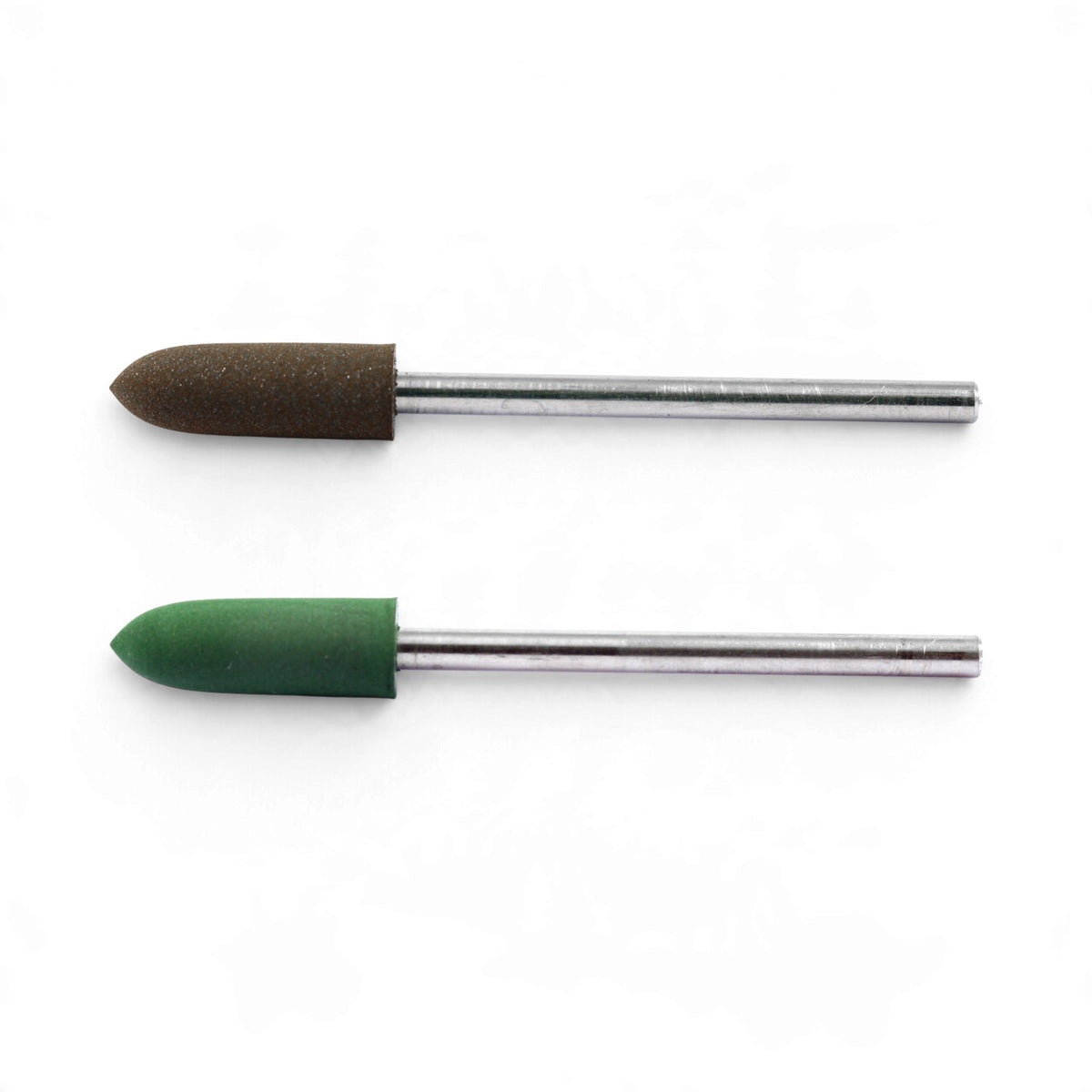 DSI Silicone Corundum Cone Polishing Burs on white background