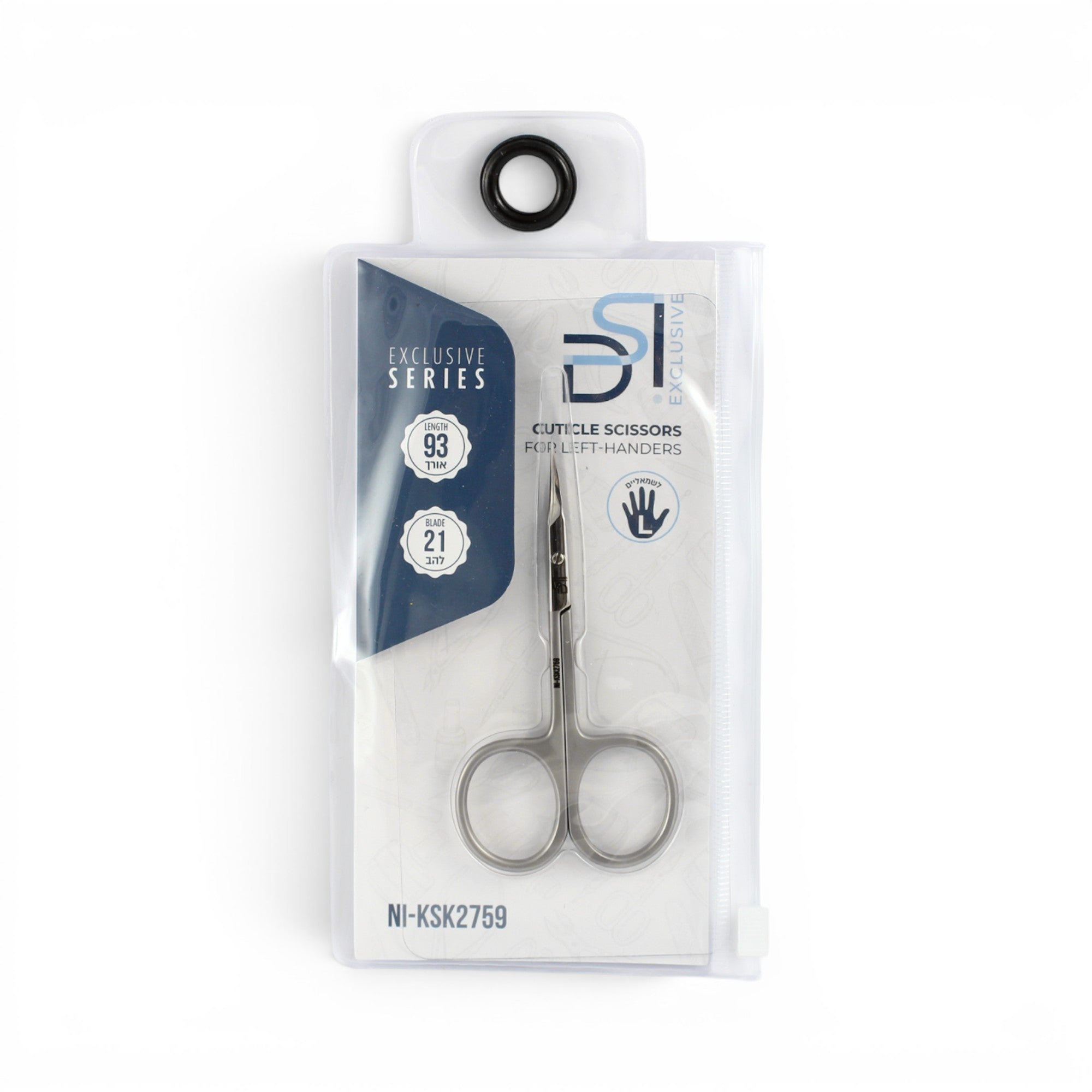 DSI Exclusive Left-Handed Cuticle Scissors 22 mm