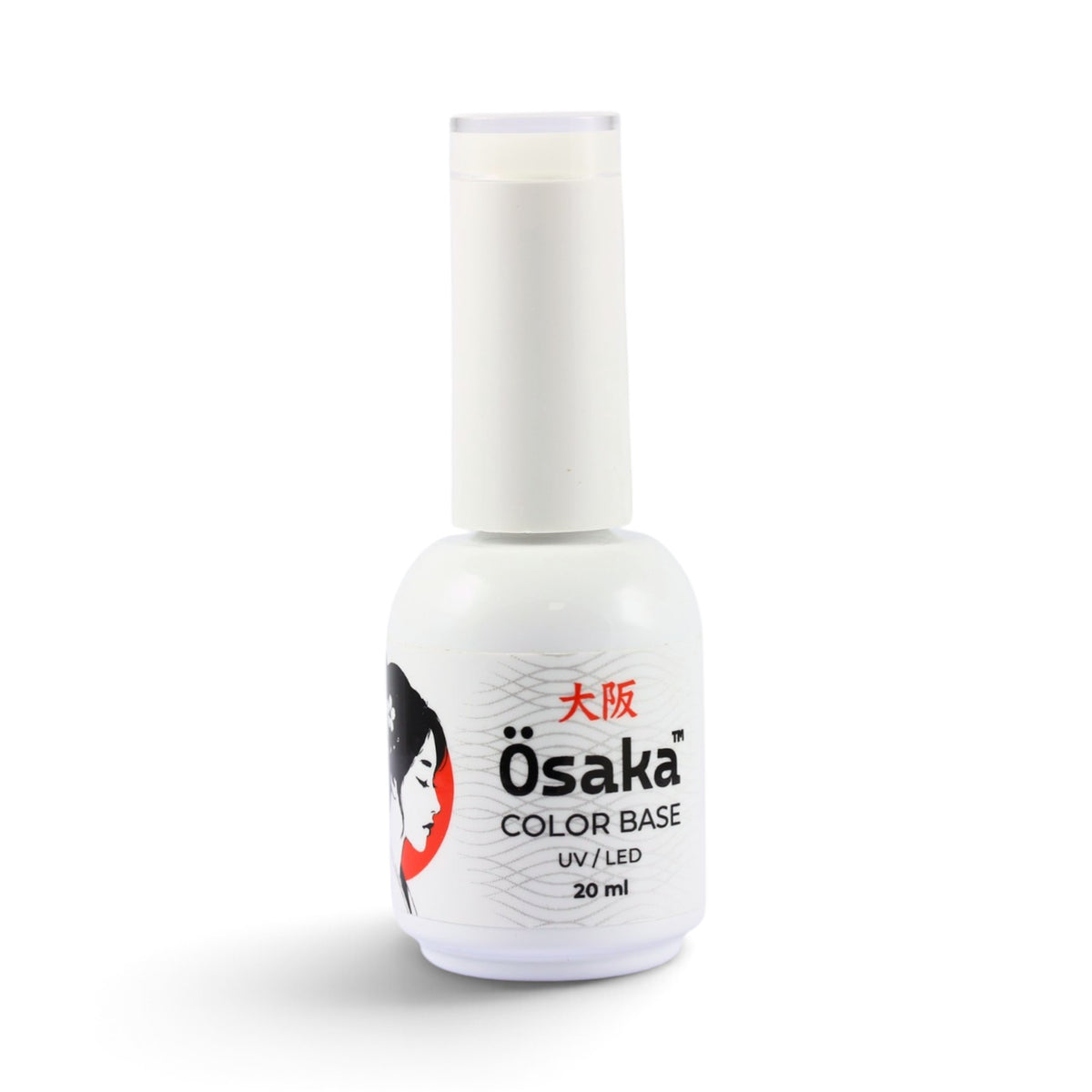 A 20 ml bottle of Osaka Color Base Gel for Nails, 20ml gel nail polish on a clean white background.