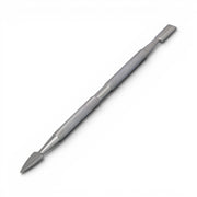 DSI Double-Ended Cuticle Pusher, Wide/Pointed Tip on a white background