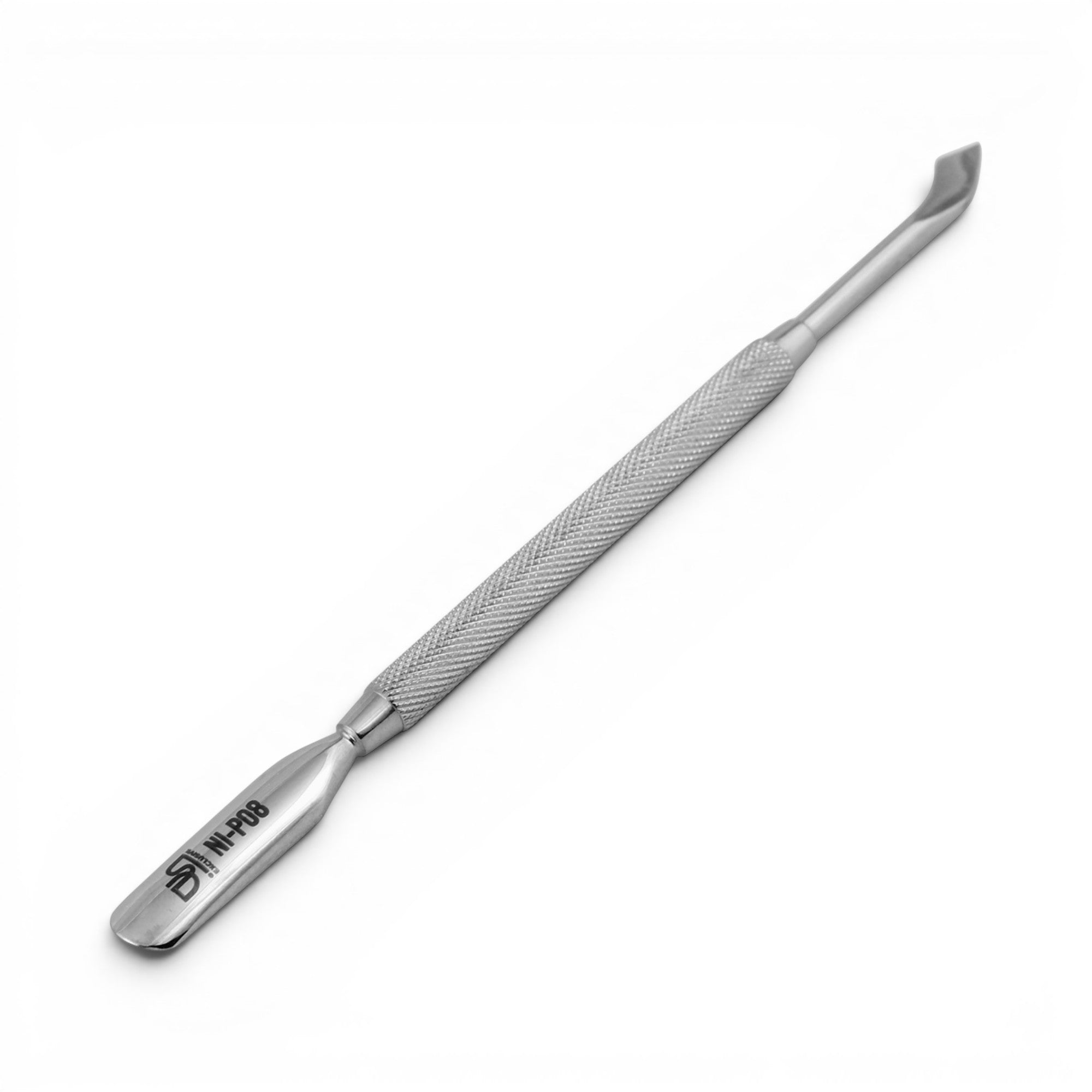 DSI Double-Ended Cuticle Pusher, Wide Tip/Angled Scraper