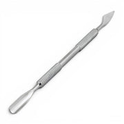 DSI NI-P12 Double-Ended Cuticle Pusher, Rounded Tip/Clover Scraper on a white background