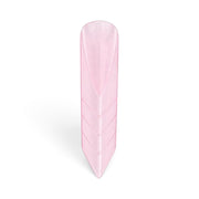 A single light pink nail tip or press-on nail shown upright on a clean white background. Osaka Pink Dual Forms Triangle Tips, 150 pcs