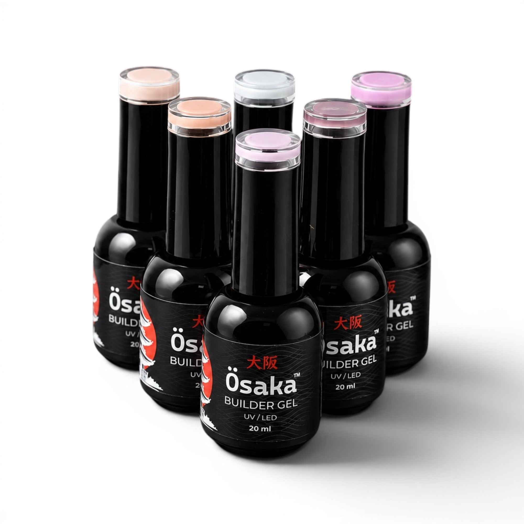 Osaka Brush Builder Gel for Nails, 20ml on white background