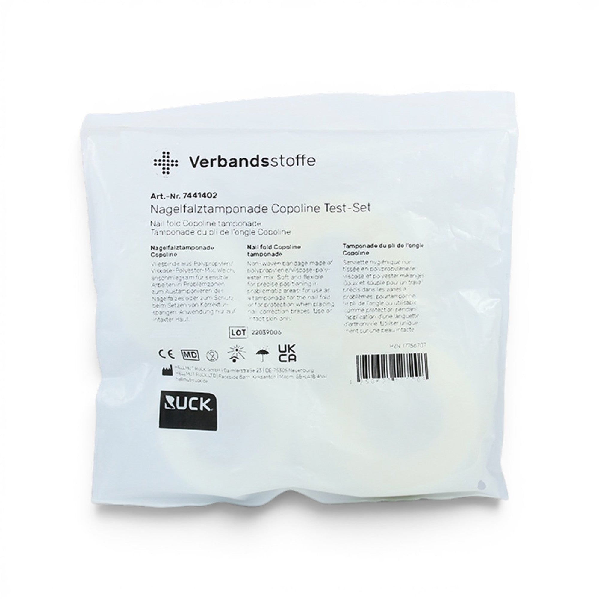 RUCK Nail Fold Tamponade Copoline Test Set, 1.4cm